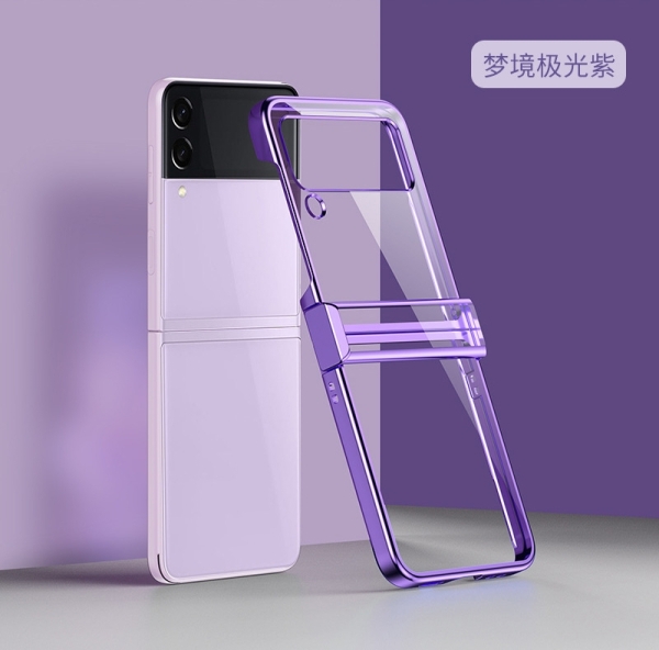 Samsung Z Flip 4 Твърд кейс с кант Plating 