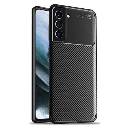 Samsung S21FE Силиконов кейс Carbon