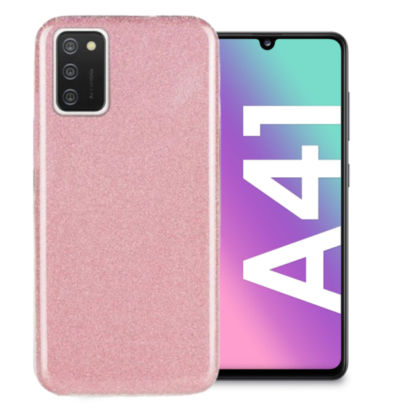 Samsung A41 Силиконов кейс с брокат Shining