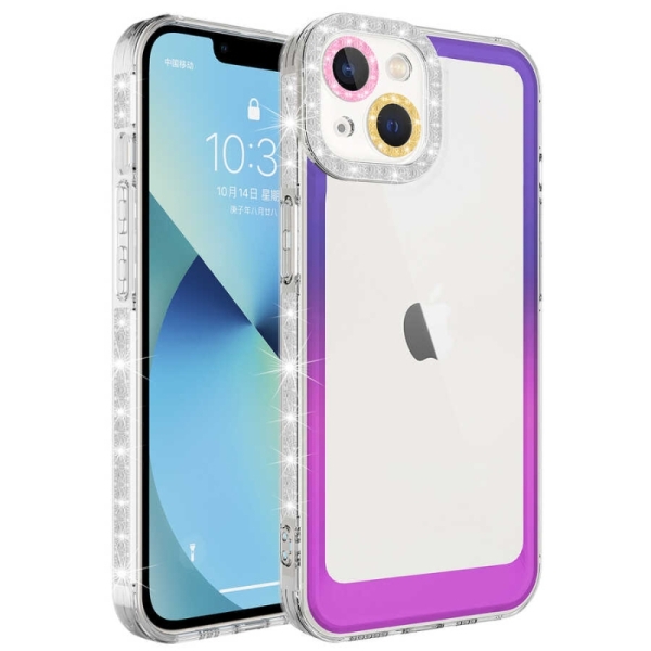 iPhone 14 Прозрачен кейс с кант 