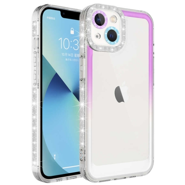 iPhone 14 Прозрачен кейс с кант 