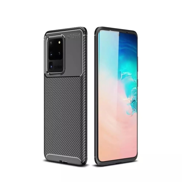 Samsung S20 Ultra Силиконов кейс Carbon