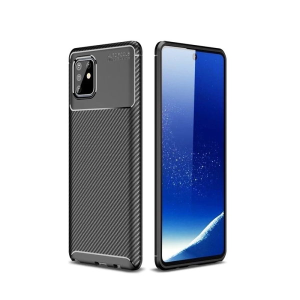 Samsung A91/S10 lite Силиконов кейс Carbon
