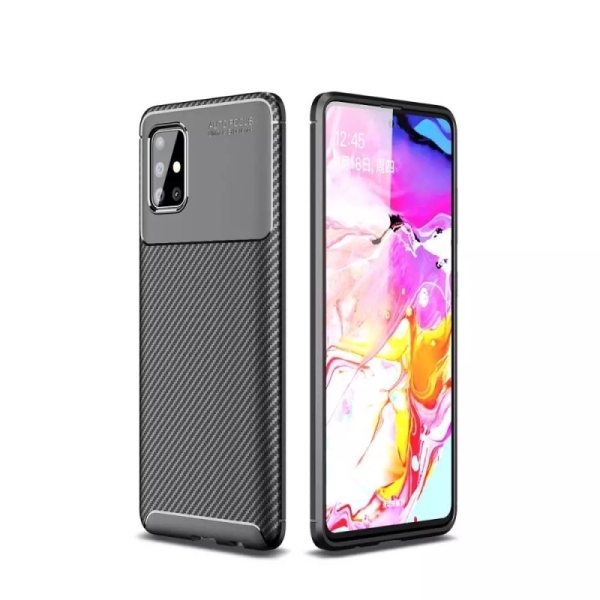 Samsung A51 Силиконов кейс Carbon