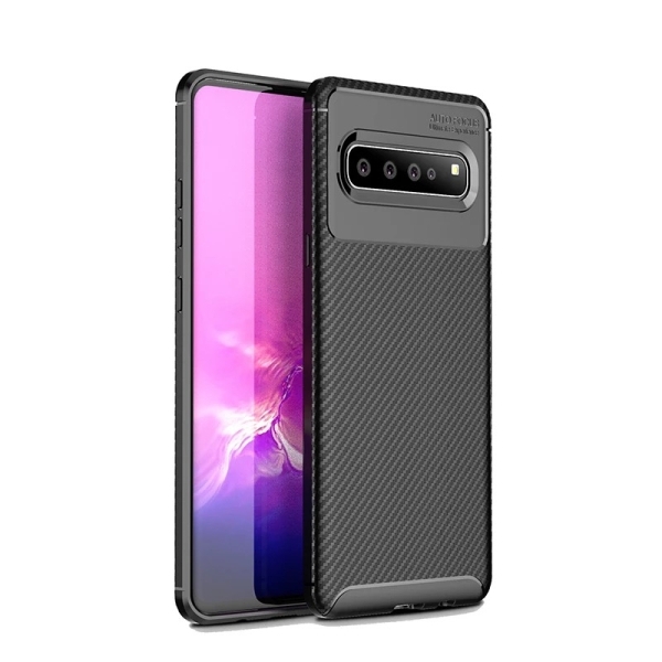 Samsung S10 Plus Силиконов кейс Carbon
