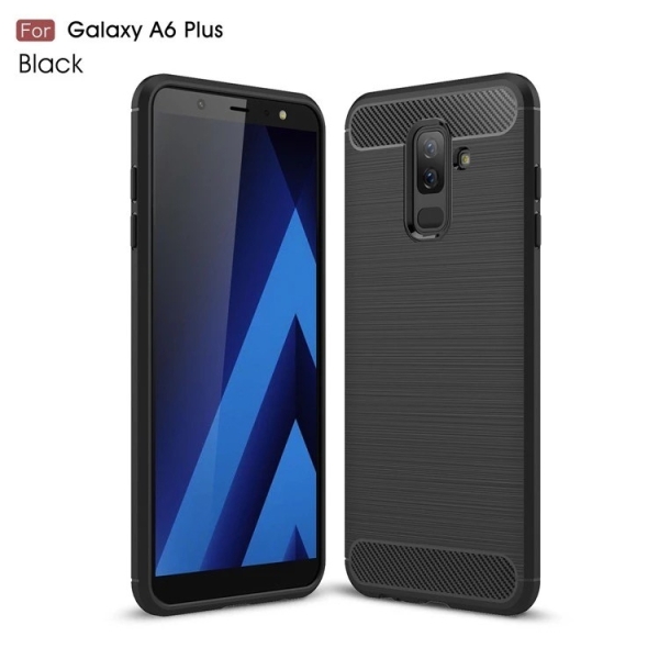 Samsung A6 Plus 2018 A605F Силиконов кейс Carbon