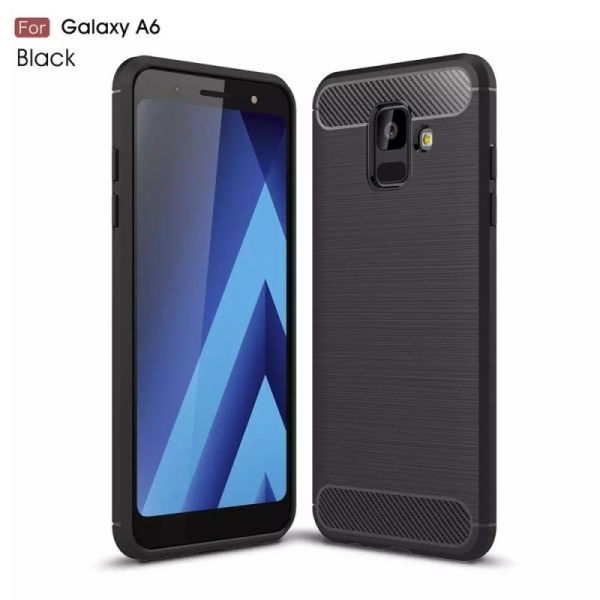 Samsung A6 2018 A600F Силиконов кейс Carbon