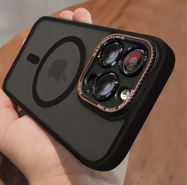iPhone 15 Pro Max Матов силиконов твърд кейс MagSafe