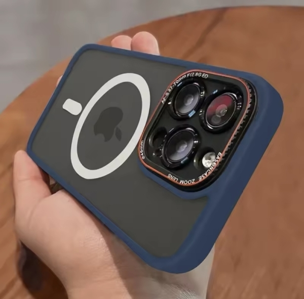 iPhone 15 Pro Max Матов силиконов твърд кейс MagSafe