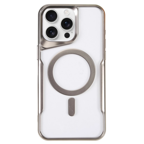 iPhone 16 Pro Max Силиконов кейс с кант MagSafe 