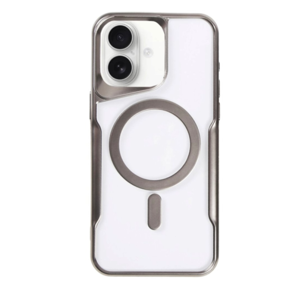 iPhone 16 Силиконов кейс с кант MagSafe 