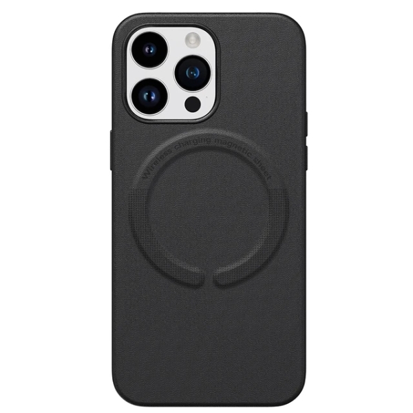 iPhone 15 Pro Max Leather MagSafe кейс