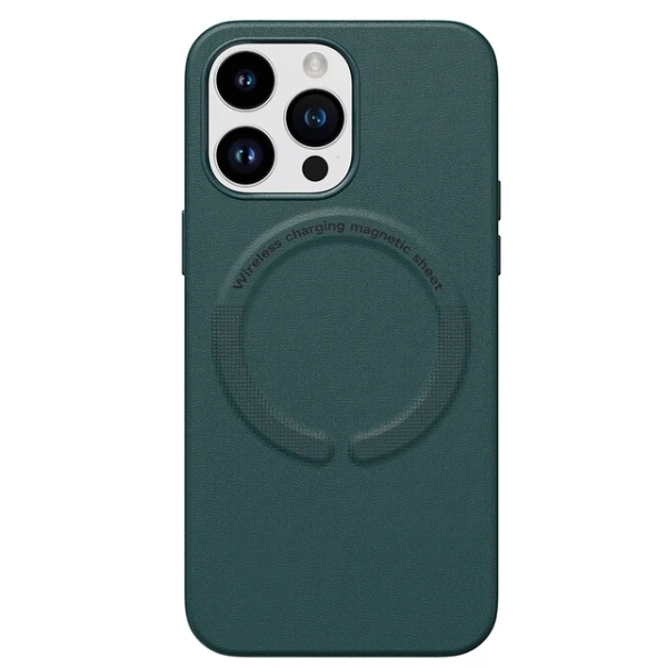 iPhone 15 Pro Max Leather MagSafe кейс