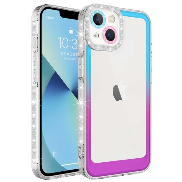 iPhone 14 Plus Прозрачен кейс с кант 