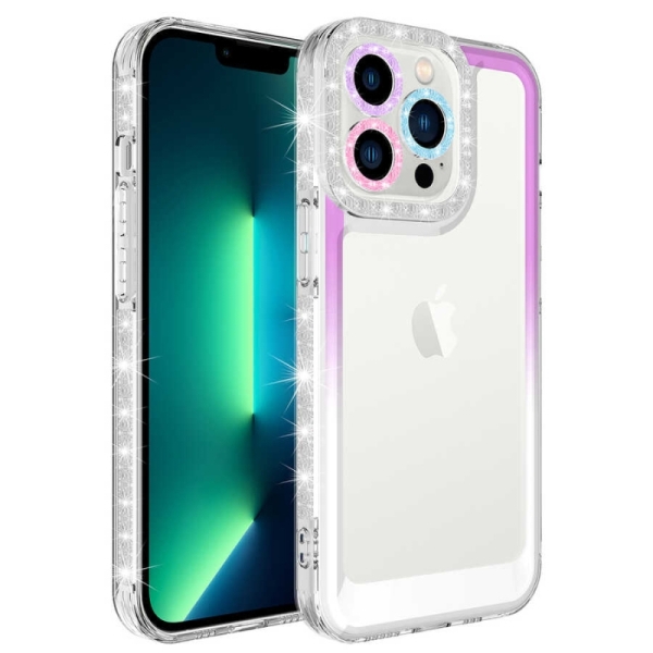 iPhone 14 Pro Max Прозрачен кейс с кант 