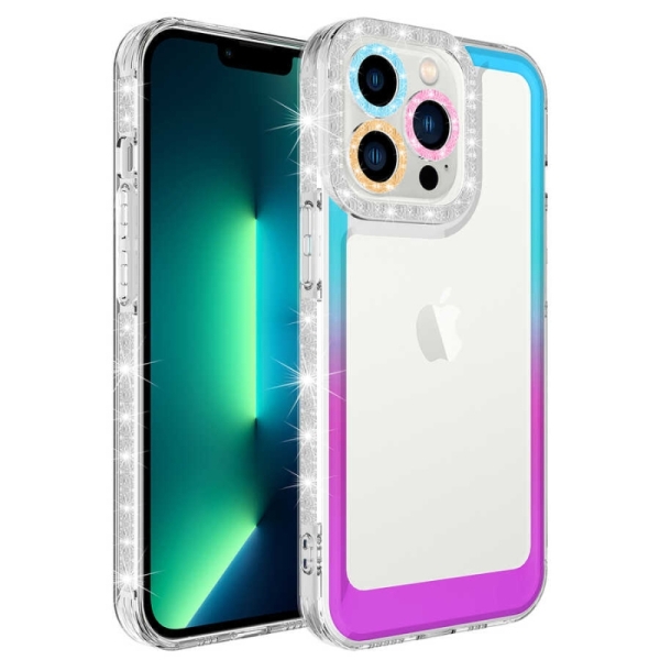 iPhone 14 Pro Max Прозрачен кейс с кант 