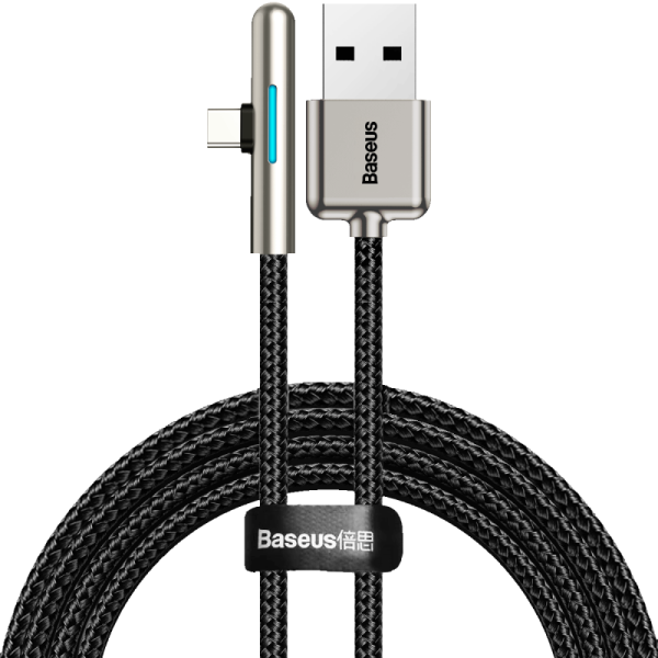 USB кабел Baseus Iridescent Lamp HW flash charge Mobile Game USB to Type C 40W 1m
