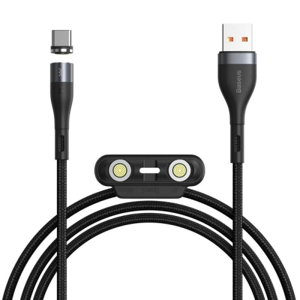 USB кабел Baseus Zinc Magnetic Safe Fast Charging Data Cable USB to Type C 3A 1m