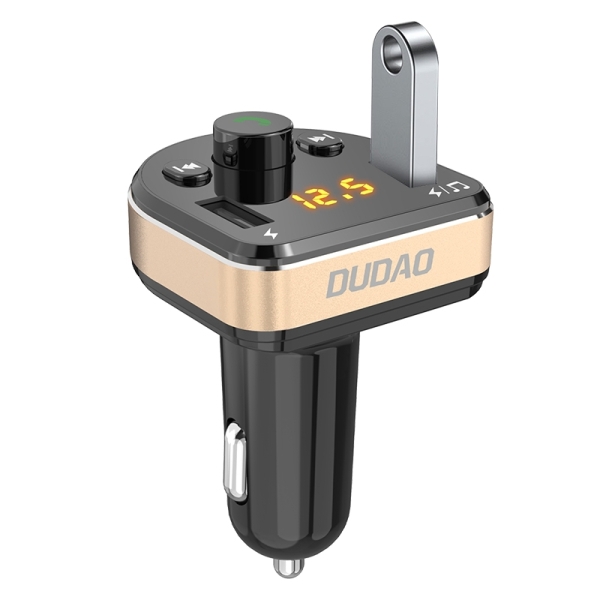 DUDAO Bluetooth FM Transmitter MP3 2 USB 3.1A